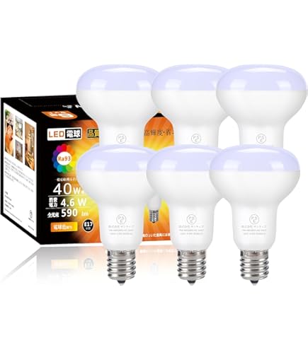 Amazon | パナソニック ミニレフ電球 110V 40W形 口金E17 LR110V40WS