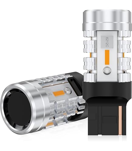 Amazon | Eseastar T20 ピンチ部違い LED ウィンカー バルブ アンバー