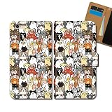 iPhone 12 iPhone12 ケース 手帳型 ねこ 手帳ケース スマホケース カバー 猫 ねこ ネコ 猫まみれ いっぱい デザインE e0341020113405