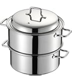 Amazon｜宮崎製作所 オブジェ 蒸し器 28cm 日本製 5年保証 IH対応 軽量