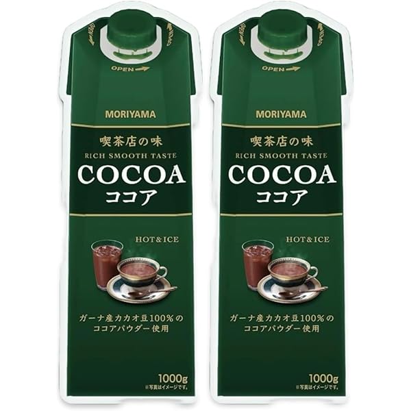 Amazon.co.jp: 守山乳業 MORIYAMA 喫茶店の味 ココア 1000g紙パック×6