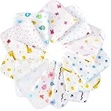 ガーゼハンカチ ガーゼタオル ベビービブ－ 2層 綿100％ 30*30㎝ (12枚6柄各2枚柄は弊社にお任せ)