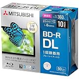VERBATIMJAPAN 録画用 BD-R DL 1-6倍速 50GB 10枚【5mmスリムケース / インクジェットプリンタ対応】 VBR260RP10D1-B