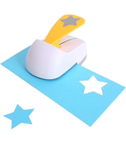 Bira Craft 1.5 Inch Hexagon Lever Action Paper Punch - For Scrapbooking, Cards & DIY Crafts