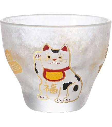 2代目叶松谷(人間国宝)　赤地金箔散　盃とお猪口の２点セット 2代目叶松谷(人間国宝) 赤地金箔散 盃とお猪口の2点セット