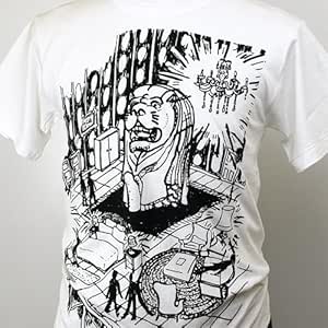 Amazon 西野達 Tシャツ マーライオン ホテル レッド M アニメ 萌えグッズ 通販