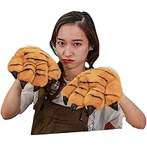 Amazon.co.jp: [RTAKSPUO] 虎の手グローブ 手袋 コスプレ 虎 寅