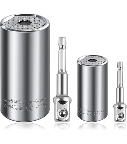 Amazon | LEONTOOL 万能ソケット 2点セット ユニバーサルソケット