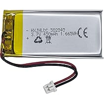 ぽぽ専用 Amazon | DC 3.7V 450mAh 502040充電可能リチウムポリマー電池