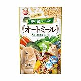 （まとめ買い）マルカン 野菜いっぱいオートミール 180g ウサギ用フード 【×6】