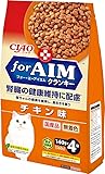 チャオ (CIAO) for AIM クランキー チキン味 140g×4袋 猫用 ドライフード