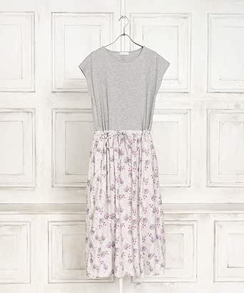 Amazon Co Jp アフタヌーンティー リビング Afternoontea Living ワンピース チュニック Gr05 リバティ プリント 切替ワンピース オフホワイト 服 ファッション小物