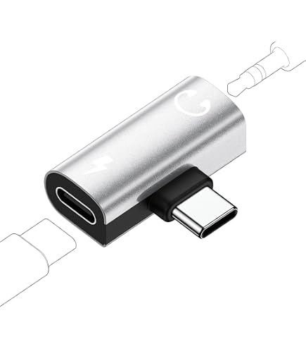 Amazon.co.jp: USB C 3.5mmイヤホンジャック変換アダプタ(2in1)同時