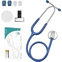 聴診器　未使用　ねむ Amazon.co.jp: Allmedi 成人・小児 通用型 (ネイビー) : 産業