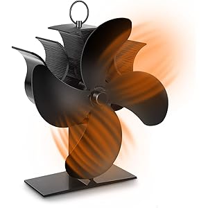 ストーブファン エコファン PAIPU 石油ストーブ ファン 4ブレード 電源不要 薪ストーブファン 火力熱炉ファン ス…