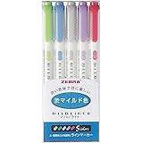 WKT7-5C-NC NC5 Zebra Mildliner Farbstift-Set mit einer dünnen und einer