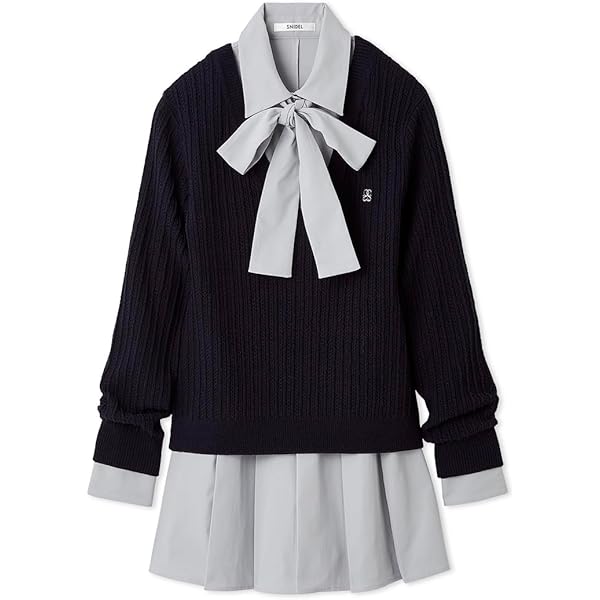 Amazon.co.jp: [フレイ アイディー] リボンタイチュニックコンビニット