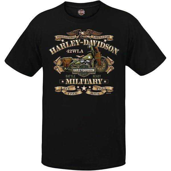 Amazon | Harley-Davidson Men's T-Shirt Eagle Graphic Short Sleeve