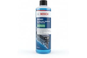 BOSCH BWA500 Windshield Washer Fluid 500ml - Efficient & Reliable Solution for Your Car's Clean Windshield - Glass Cleaner Concentrate Contains 10 Shots Per Bottle
