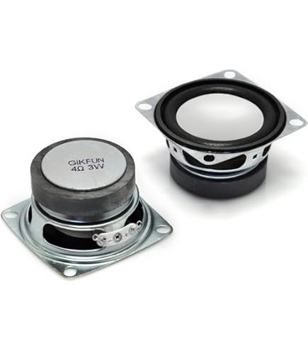 Reland Sun 2pcs 3 Inch Speaker 15W Antimagnetic Tweeter Speakers Square 4 6 8 Ohm HiFi Full-Range Speaker Strong Interference Immunity For DIY Audio Loudspeaker (8Ohm Single Magnetic): Motherboards