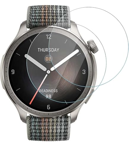 【フィルム貼付済み】Amazfit GTR 3 グレー Amazon | ミヤビックス Amazfit GTR 3 Pro 用 光沢 保護 フィルム 防