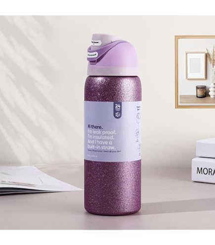Amazon｜Owala Kids FreeSip Insulated Stainless Steel Water Bottle