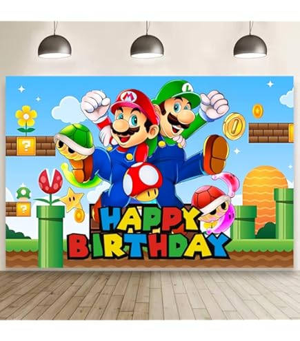 Amazon.co.jp: マリオテーブルクロス 使い捨てテーブルカバー 誕生日