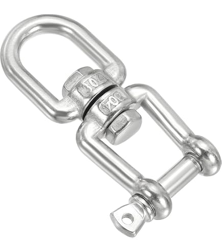 Amazon | PATIKIL ダブルシャックルスイベルフック M8 荷重475kg