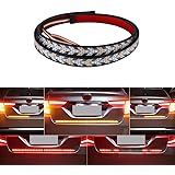 Catland 流れるLEDテープ LEDテープライト シーケンシャルウインカー テールランプ 12V 車 流れる ウインカー ブレーキランプ ディライト 機能付き LEDテープ 防水 シリコン 汎用品 アンバー レッド 2色 LEDライト 120C