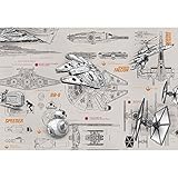 壁紙 輸入壁紙 紙 ドイツ製 スターウォーズ Star Wars Blueprints 8-493 セルノリ付き Z3K