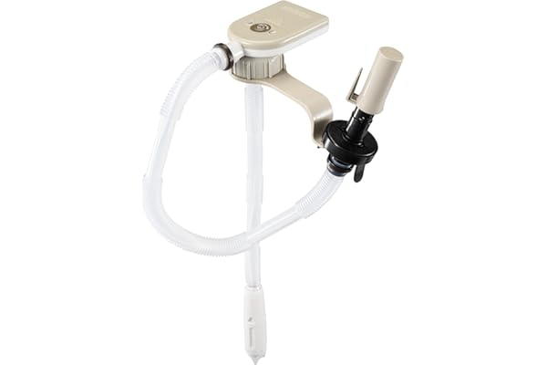 工進(KOSHIN) 乾電池式 タンク 直付け 灯油 ポンプ EPF-803ML 自動停止 ロータンク マグネット 固定 単三電池 4本 使用 ストーブ 給油 ベージュ