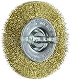 Vermont American 16792 3-Inch Fine Brass Wire Wheel Brush with 1/4-Inch Hex Shank for Drill [並行輸入品]