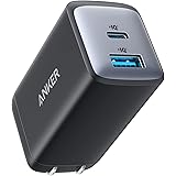 Anker 725 Charger (65W) (USB PD 65W 急速充電器)【超コンパクト設計/PowerIQ 3.0 (Gen2)搭載/PSE技術基準適合/折りたたみ式プラグ】MacBook PD対応Windows PC iPad iPho