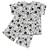 リトルベアークラブ Little Bear Club LBC ひつじのショーン パジャマ 半袖・半ズボン 顔 グレー (95cm)