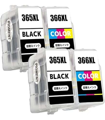 Amazon.co.jp: J-ECO製 BC-365XL BC-366XL 染料 お得な2本セット 大