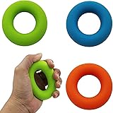 Amazon 握力 トレーニング ハンドグリッ ストレッチ ゴム 握力器具 ストレス解消 筋 トレ 道具 シリコン調整可能なハンドグリップ 100lbグリップリングマッスルトレーナー シリコーン素材 ハンドグリップ 握力 トレーニング器具 指 リハビリ エクササイズボール 手の
