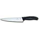 VICTORINOX(ビクトリノックス) シェフナイフ カービングナイフ 19cm ブラック スイスクラシック シェフナイフ 牛刀包丁 万能包丁 6.8003.19-X1