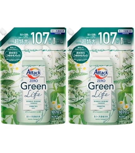 Amazon | 花王 アタックZERO Green Life グリーンライフ 液体 洗濯洗剤