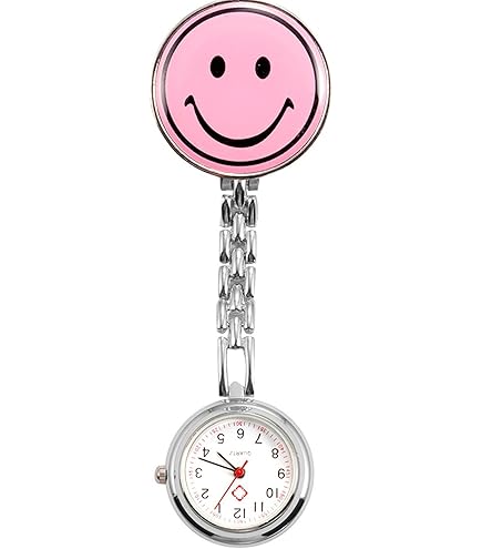 Amazon.co.jp: ナースウォッチ 時計 ニコちゃんマーク クリップ 蓄光式