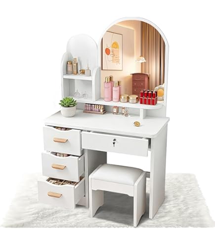 Amazon｜Anri(アンリ) デスクドレッサー ANK70-80D【完成品タイプ