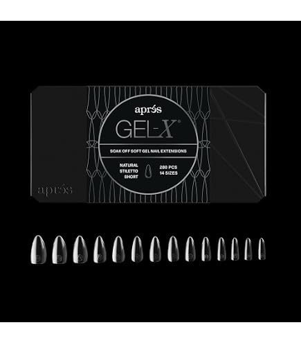 Amazon | APRÉS Gel-X® アーモンド ネイルチップセット｜280枚入り