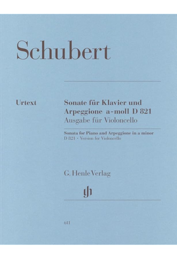 シューベルト: アルペジョーネ・ソナタ イ短調 D. 821/ヘンレ社/原典版