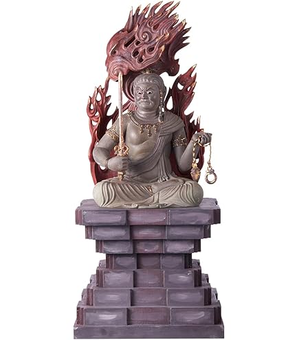 定価34480円‼️リヤク ベーシック 彩色不動明王 LY-BFDSK 木製 仏像 Amazon｜RIYAK リヤク BASIC ベーシック 不動明王 LY-BFD 木製