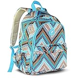 KANGMING 多機能リュックサック ハンドル付き マザーズバック お手提げ ナイロン生地 通学 通勤 お出かけ ショルダーバッグ レディース (ブルー)