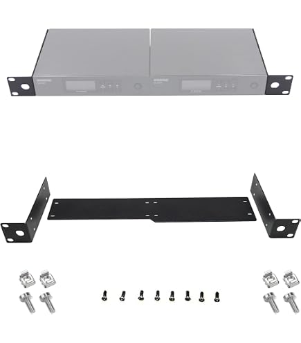 Amazon.co.jp: ラックマウントハードウェア デュアルShure SLX SLXD4