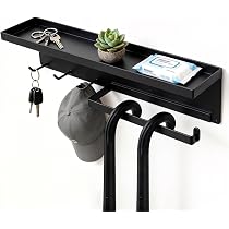 Amazon｜マグネット 傘立て トレー付き 7x8x30cm ブラック | 玄関収納