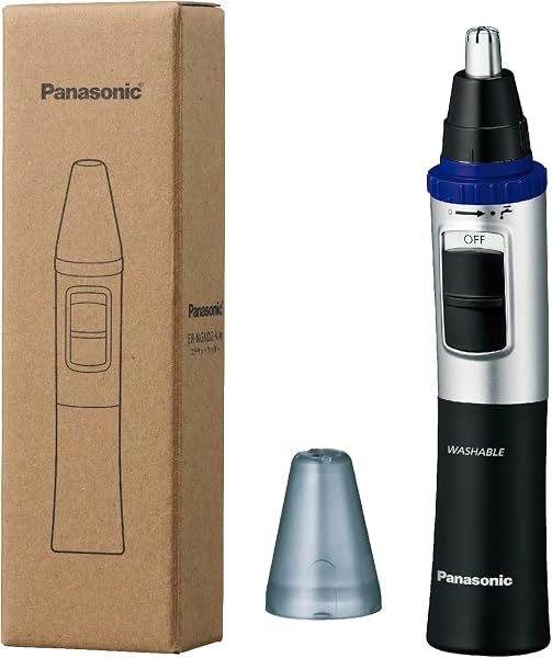【2024 Release/Battery Operated】Panasonic Nasal Hair Cutter, Battery Operated, Etiquette Cutter, Men's, Eyebrow, Beard, Washab - 1