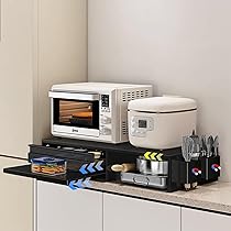 Amazon｜ママ倉 隠せる調味料ラック 2段 幅14.4cm 奥行35.5cm 高さ46.5