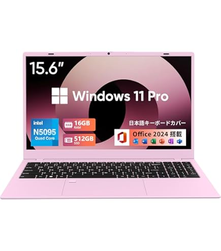 Amazon.co.jp: 15.6インチノートパソコン、Celeron N4000、2025