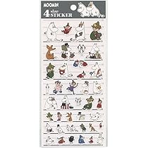 Amazon.co.jp: ムーミン[シールシート]4サイズステッカー 4SIZE